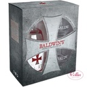 BALDWIN'S DISTILLED GIN 46% 50CL  +  2 glazen