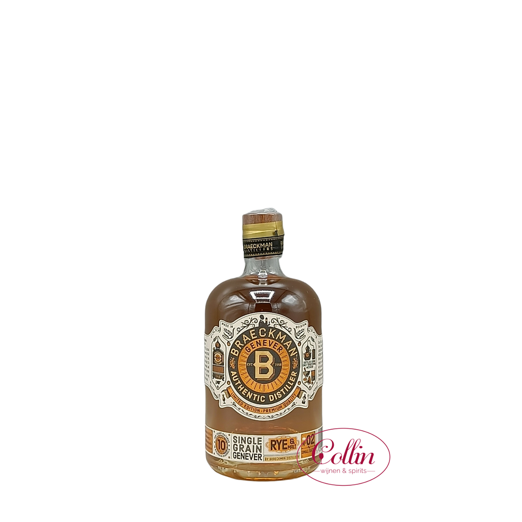 BRAECKMAN Single Grain jenever, Rye & Malt, 10y, 42°, 50cl